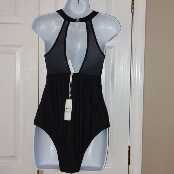 Cupshe  High Neck Mesh Plus Size One Piece Swimsuit  Sz OX - Picture 6 of 9